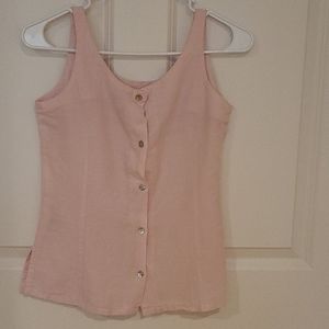 FabIndia Back Button Pink Top